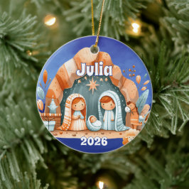 De Cerâmica Ornamento Personalizado da Natividade
