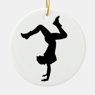 De Cerâmica Ornamento Personalizado Dançarino Hip Hop
