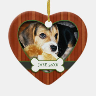 De Cerâmica Ornamento personalizado do cão da foto