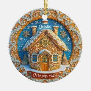 De Cerâmica Ornamento Personalizado do Gingerpão House
