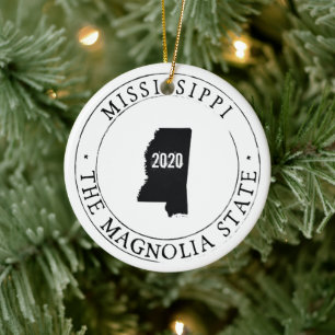 De Cerâmica Ornamento Personalizado do Mississippi