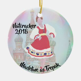 De Cerâmica Ornamento personalizado do Nutcracker -