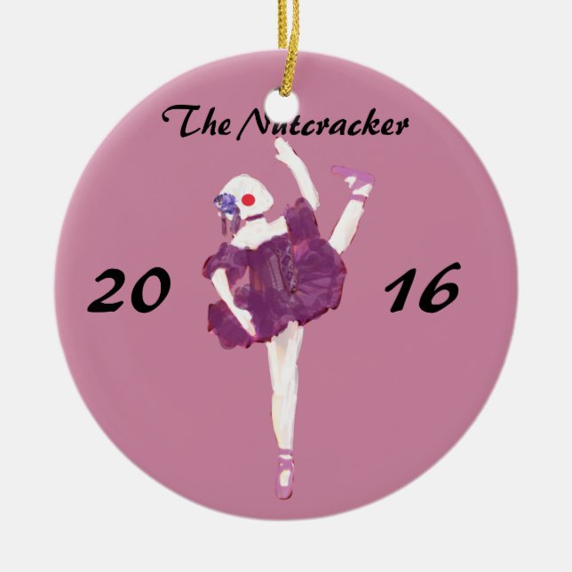 De Cerâmica Ornamento personalizado do Nutcracker - boneca da (Frente)
