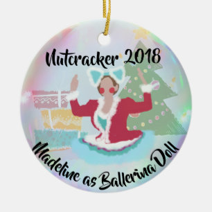 De Cerâmica Ornamento personalizado do Nutcracker - boneca da