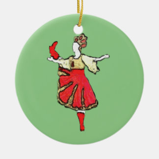 De Cerâmica Ornamento personalizado do Nutcracker - Trepak
