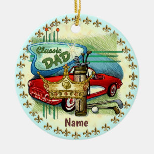 De Cerâmica Ornamento personalizado do Pai clássico