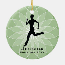 De Cerâmica Ornamento Personalizado do Runner