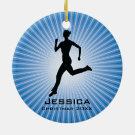 De Cerâmica Ornamento Personalizado do Runner