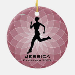 De Cerâmica Ornamento Personalizado do Runner