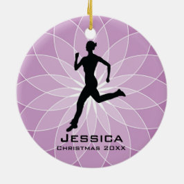 De Cerâmica Ornamento Personalizado do Runner