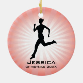De Cerâmica Ornamento Personalizado do Runner