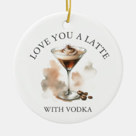 De Cerâmica Ornamento Personalizado Espresso Martini