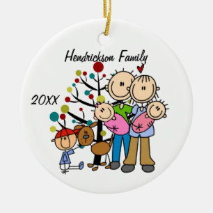 De Cerâmica Ornamento personalizado feriado do Natal da