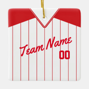 De Cerâmica Ornamento personalizado jérsei do softball do