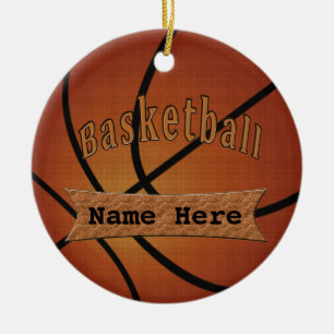 De Cerâmica Ornamento personalizados vintage do basquetebol