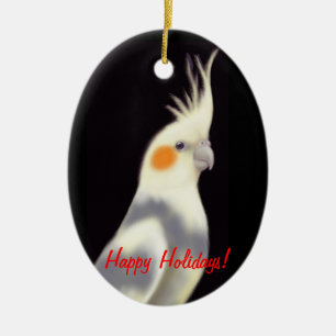 De Cerâmica Ornamento Pied customizável do Cockatiel