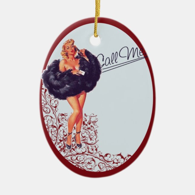 De Cerâmica Ornamento - PinUp (Frente)