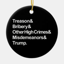 De Cerâmica Ornamento por Impeachment (Círculo Negro)