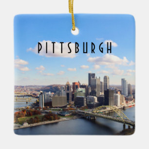 De Cerâmica Ornamento por Skyline Pittsburgh