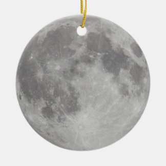 De Cerâmica Ornamento prateado da lua