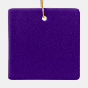 De Cerâmica Ornamento Quadrado do Shimmer Roxo - Personalizáve