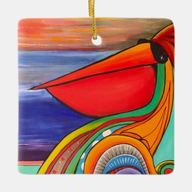 De Cerâmica ornamento quirky peli 22 (Frente)