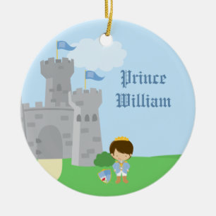 De Cerâmica Ornamento real personalizado dos meninos do