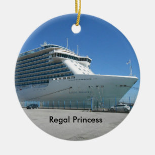 De Cerâmica Ornamento régio da árvore da princesa Natal