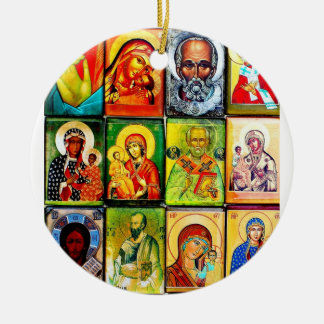 De Cerâmica Ornamento religioso do tema cristão