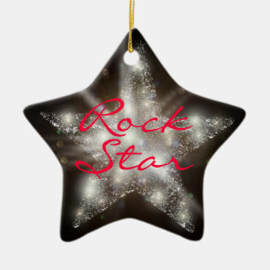 De Cerâmica Ornamento "Rock Star"