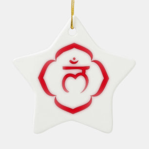 De Cerâmica Ornamento Root Chakra