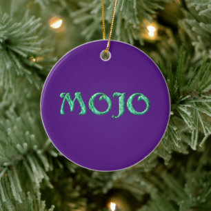De Cerâmica Ornamento roxo mojo pendurado