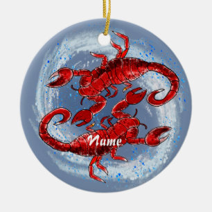 De Cerâmica Ornamento Scorpion Yin Yang