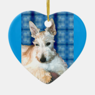 De Cerâmica Ornamento Scottie Wheaten