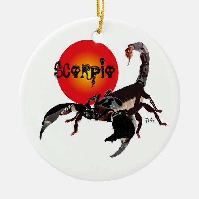 De Cerâmica Ornamento Skorpion (Frente)
