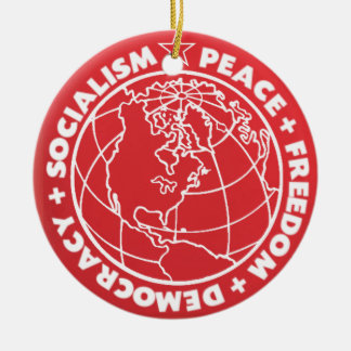 De Cerâmica Ornamento socialista da paz