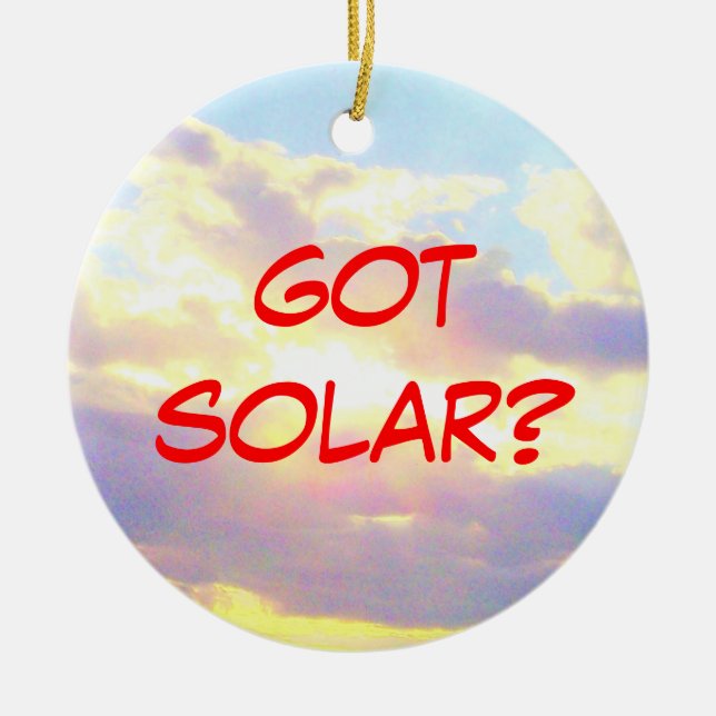De Cerâmica Ornamento solar obtido (Frente)