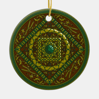 De Cerâmica Ornamento Taurus Mandala