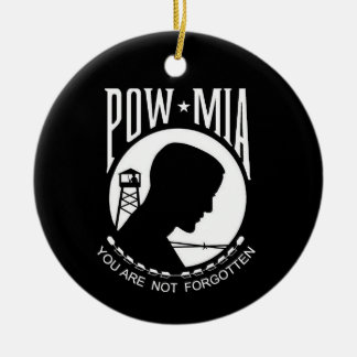 De Cerâmica Ornamento tomado partido dobro do KRW POW/MIA