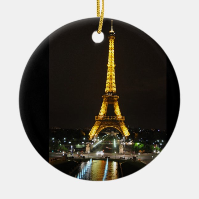 De Cerâmica Ornamento Torre Eiffel (Frente)