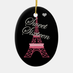 De Cerâmica Ornamento Torre Eiffel Personalizado 16 Paris