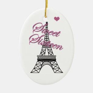 De Cerâmica Ornamento Torre Eiffel Personalizado 16 Paris