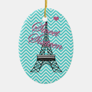 De Cerâmica Ornamento Torre Eiffel Personalizado 16 Paris