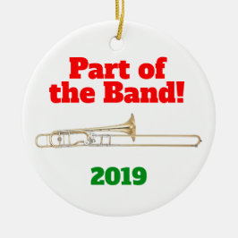 De Cerâmica Ornamento Trombone Parte da Banda