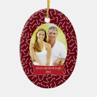 De Cerâmica Ornamento vermelho da foto do feriado do Natal dos