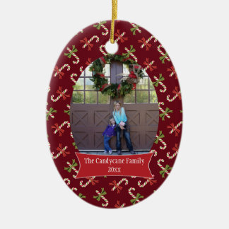 De Cerâmica Ornamento vermelho da foto do feriado do Natal dos
