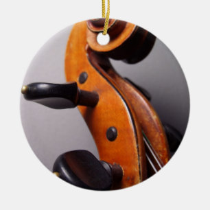 De Cerâmica Ornamento Violin/Viola por Leslie Harlow