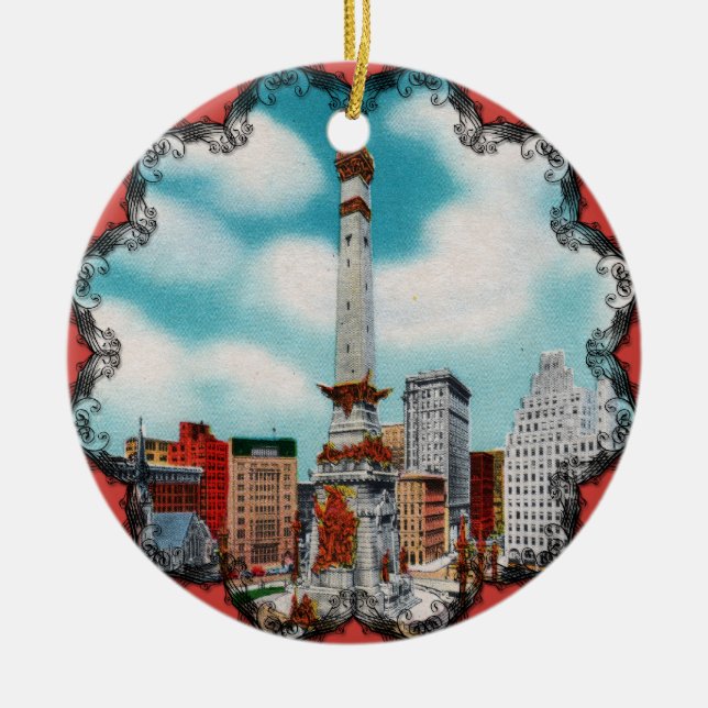 De Cerâmica Ornamento Vitoriano do Círculo Monutivo (Frente)