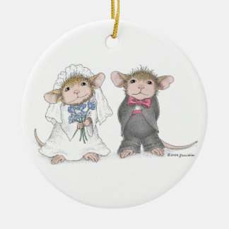 De Cerâmica Ornamento Wedding Designs®-Personalizado Casa-Rato
