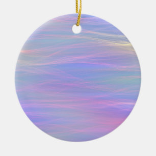 De Cerâmica Ornamento Wispy Rainbow